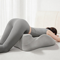 Coussin de dossier ergonomique avec rembourrage en mousse à mémoire de forme, respirant, multifonctionnel, oreiller de lecture pour lit (design minimaliste)