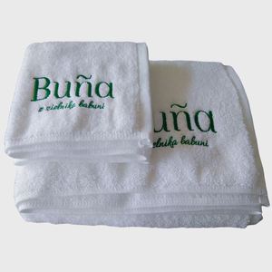 Monogram Customized Hotel Spa <b>Bath</b> <b>Set</b> Luxury Cotton Face Hand <b>Towel</b> With Embroidery - Product Image 1