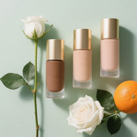 Fond de teint végétalien mat à couverture complète Private Label 30H maquillage liquide imperméable à l'eau longue durée pour la peau foncée blanchissant correcteur
