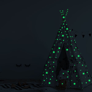 Estrellas que brillan en la oscuridad para el techo, decoraciones de estrellas para dormitorio, niños y niñas, decoración para habitación, pegatinas de pared que brillan en la oscuridad - Product Image 2