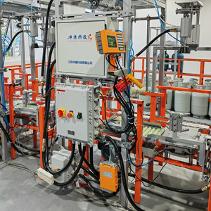 Ligne de production de remplissage de <span class=keywords><strong>GPL</strong></span> entièrement automatisée, pompe à carburant submersible de type chaîne, dispositif de remplissage de cylindres, papier pour <span class=keywords><strong>butane</strong></span> propane - Product Image 1