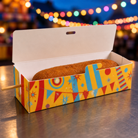 Cajas de Papel Plegables para Hot Dogs con Logotipo Personalizado al por Mayor, Contenedores Resistentes y Reciclables para Almacenamiento de Salchichas, China