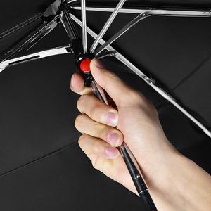 Xách tay Windproof gấp nhỏ gọn thực phẩm giỏ hàng thể thao ô kẹp tùy chỉnh ba bánh xe đạp xe đạp ô cho xe đẩy xe đạp - Product Image 5