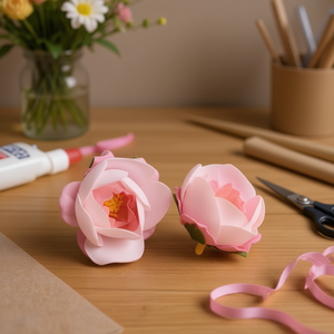 ILAN Fleurs artificielles Roses 3cm 2 pièces Fleurs décoratives pour l'artisanat - Product Image 2