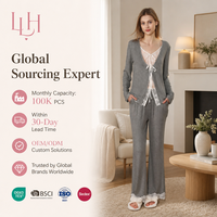 Ensemble de Loungewear Femme Personnalisé OEM en Gros, Teinture Réactive, Palette Chic Neutre, Doux et Respirant, Confort Maison Uniquement
