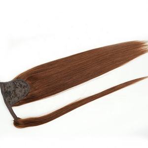 Queue de cheval 100% cheveux humains brésiliens Remy, vierges bruts, lisses et soyeux, vente en gros d'usine à prix compétitif, offre spéciale - Product Image 3