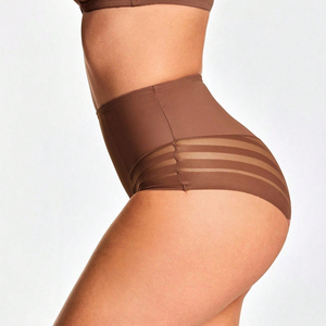 Ladymate ODM/OEM Ropa Interior Moldeadora Para Mujer Women <strong>High</strong> <strong>Waist</strong> Shaper Panty Mesh Patchwork <strong>High</strong> <strong>Waist</strong> Shaper <strong>Underwear</strong> - Product Image 5