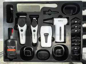 Kit <span class=keywords><strong>Profesional</strong></span> de Máquinas de Barbería 4 en 1 2026, Cortadora de <span class=keywords><strong>Pelo</strong></span> con Motor de Corriente Continua de Alta Velocidad, Recortadora con Base de Carga - Product Image 5