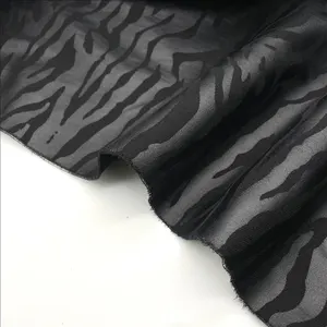 Super Elastic Cloth Black Silver Leopard Print PU Coated Women's Legging Fabric