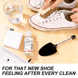 Cepillo Multiusos para Zapatos, Cepillos Duros, Suaves y Medianos, Bolsa de Lavado para Zapatillas, para Limpiar Zapatos de Cuero, Lona y Gamuza - Product Image 5