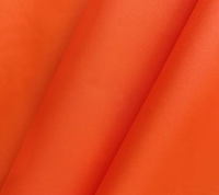 Tissu haute visibilité EN20471 150D Oxford avec revêtement PU 100% polyester pour gilets de sécurité et vêtements de travail avec revêtement imperméable