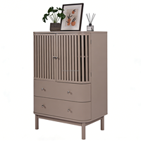 Buffet de rangement moderne en bois, 2 portes, 2 tiroirs, gain de place, grande capacité, meubles de maison pour salon, chambre à coucher, cuisine