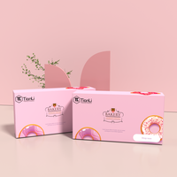Boîte d'emballage alimentaire de haute qualité avec logo personnalisé Boîte de courrier d'expédition de desserts Boîte à beignets au design personnalisé