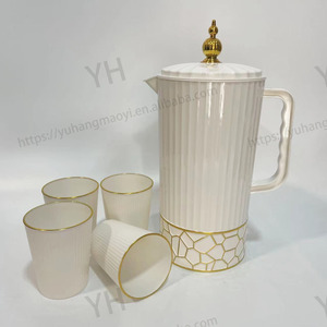 Chất lượng cao tinh tế Acrylic <span class=keywords><strong>Pitcher</strong></span> nhựa uống <span class=keywords><strong>Pitcher</strong></span> Jug nhựa nước Jug với 4 cup Set cho hộ gia đình sử dụng hàng ngày - Product Image 5