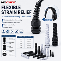 Presse-étoupe en nylon anti-pliage avec conception de décompression spirale, filetage PG M NPT G, matériau PA de haute qualité, indice de protection IP68