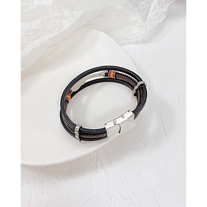 Bracelets multicouches en cuir tissé en forme <span class=keywords><strong>de</strong></span> <span class=keywords><strong>guitare</strong></span>, bijoux <span class=keywords><strong>de</strong></span> mode pour hommes - Product Image 4