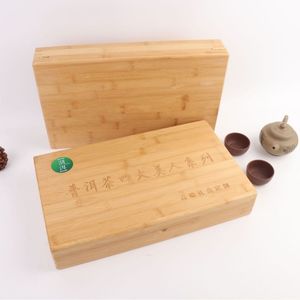 Caja de almacenamiento de joyas de bambú, rectangular, hecha a mano, para embalaje de monedas conmemorativas y medallas - Product Image 2