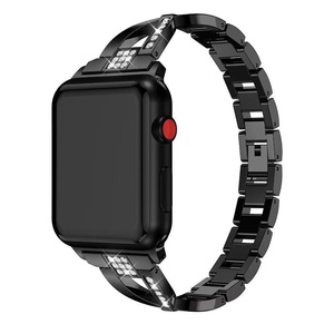 สายนาฬิกาข้อมือ Upro Sparkling Crystal X Chain สำหรับ Apple Watch 10 9 8 7 6 5 4 SE สายโลหะบิดเกลียวหรูหราสำหรับสุภาพสตรี - Product Image 5