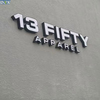 Panneaux acryliques LED 3D personnalisés à éclairage frontal pour magasin extérieur Logo pour les décorations de commerce électronique d'entreprise