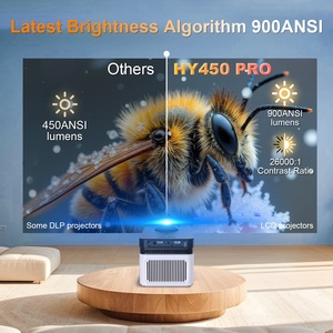 Projecteur intelligent portable HY450 Pro Android 11 pour cinéma maison 8K 4K Mini à courte focale 1080p avec haut-parleur intégré et mise <span class=keywords><strong>au</strong></span> point manuelle 3D - Product Image 5