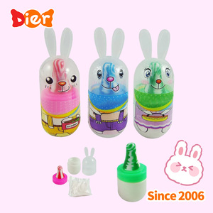 Kẹo bán buôn tùy chỉnh nhãn hiệu riêng phim hoạt hình thỏ & Củ Cải hình núm vú Lollipop và chua đường bột trẻ em kẹo đồ chơi OEM - Product Image 4