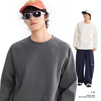 Pull d'automne pour homme à col rond et manches longues, couleur unie simple, en maille gaufrée épaisse, coupe ample et décontractée, tendance, pour adolescents
