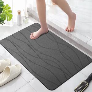 Square Hard Diatom Mud Bathroom Foot <strong>Cushion</strong> Fast Drying Diatomite Mat Non-Slip Floor Mat for Toilet <strong>Shower</strong> Room Foot Mat - Product Image 1