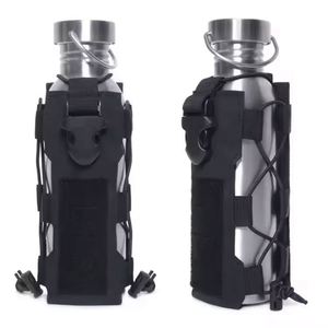 Free Sample Tactical <b>Water</b> Bottle <b>Pouch</b> Bag Outdoor Travel Hiking Drawstring <b>Water</b> Bottle Holder Kettle Carrier Bag - Product Image 2