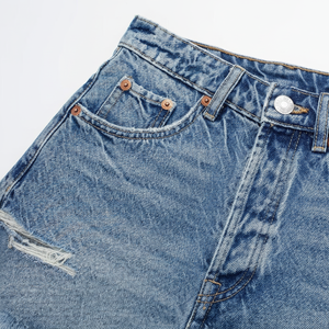 Venta al por mayor personalizada nueva moda de los hombres pantalones cortos de tela de mezclilla pantalones vaqueros desgastados cortos para hombres Pakistán - Product Image 1