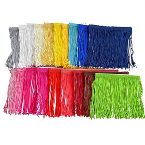 Flecos de Borlas de Poliéster Coloridos de 10cm, 15cm y 30cm, Adorno Decorativo para Disfraces de Danza Vertical y Costura - Product Image 4