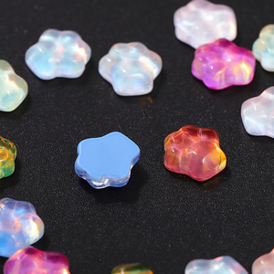 Strass en verre cristal pour nail art, motif patte de chat, irisés, décorations DIY portables, style dessin animé mignon, accessoires non toxiques - Product Image 3