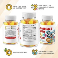 OEM/ODM Marque Privée Haute Qualité Soutien Immunitaire Omega Multivitamines Enfants 90 Bonbons Gommeux