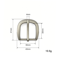 Ensemble de boucles de ceinture en alliage de zinc réglables en cuir de haute qualité pour accessoires de maroquinerie