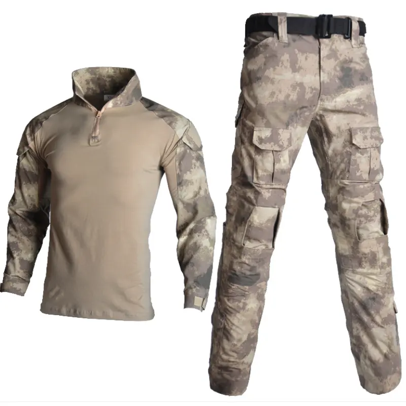 Yuda Custom Outdoor Camouflage Training Outfit Long Sleeves Frog Suit Combat Uniform Suits Tactical Hiking Clothes