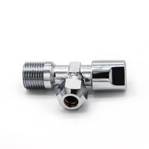 Válvula angular de latón, mango de plástico, válvulas de <span class=keywords><strong>bola</strong></span> de 1/2 pulgadas, válvula de ángulo de agua para cocina doméstica - Product Image 3