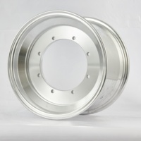 Jante en alliage d'aluminium robuste à 8 trous, 12x7 pouces, jante industrielle AWP haute performance tout-terrain