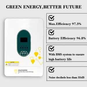 6KW 11Kw on off Grid năng lượng mặt trời lai biến tần được xây dựng trong MPPT phí điều khiển lai biến tần sạc điện biến tần - Product Image 4
