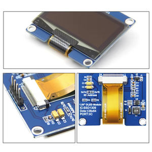 1.54インチOLEDディスプレイ128*64解像度IICインターフェイスSSD1309ドライバーOLEDモジュールホワイトブルー - Product Image 6