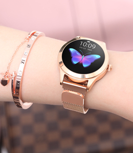 GFORDT 2020 nueva multifunción deportes Kw10 impermeable reloj para mujer - Product Image 1