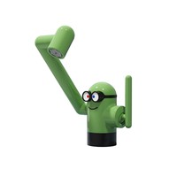 Robinet de lavabo pliable vert macaron créatif en laiton, mitigeur double fonction économiseur d'eau, aérateur anti-éclaboussures pour salle de bain