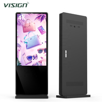 VISIGN 2026 Pantalla Digital Exterior Más Reciente, Pantalla Impermeable de Vidrio de Pantalla Completa, Tótem Publicitario Ultrafino de 12 cm