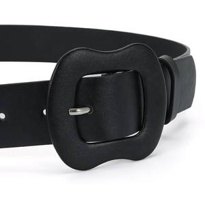 Ceinture large en PU de style coréen pour femme, avec boucle ardillon en alliage, couleur bonbon, 3,8 cm x 105 cm, décorative en forme de <span class=keywords><strong>gourde</strong></span>, tendance - Product Image 3