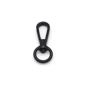 Round ring Custom 11.7MM Spring Dog Hook Swivel Snap Hook for Bag Making