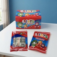 Bonbons en bâtonnets aux fruits mélangés CC, multicolores, en forme de dessin animé, emballage en boîte, pour fêtes d'enfants, vente en gros