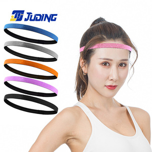 Bandeau de sport pour <span class=keywords><strong>femme</strong></span>, style été, fin, respirant, antidérapant, brodé avec logo personnalisé, absorbant, léger, 100% coton - Product Image 4