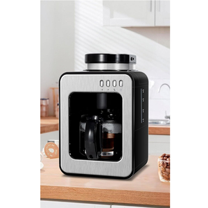 <span class=keywords><strong>Cafetière</strong></span> goutte à goutte 4 tasses Moulin intégré Intensité réglable Préparation rapide Conservation de la chaleur <span class=keywords><strong>Filtre</strong></span> <span class=keywords><strong>permanent</strong></span> anti-goutte - Product Image 2