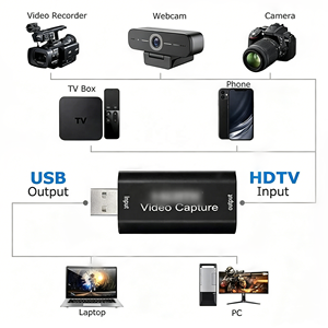 Tarjeta de Captura de Video HDTV Profesional, Adaptador de Audio para Juegos, Dispositivo de Captura USB 2.0, Transmisión en Vivo, Grabación <span class=keywords><strong>OBS</strong></span> - Product Image 5
