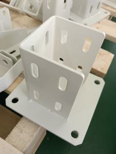 Pieds de nivellement réglables en acier au carbone avec revêtement en poudre blanc/gris Supports de montage au sol à un côté Plaques de <span class=keywords><strong>base</strong></span> pour aluminium - Product Image 6