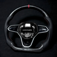 Volant en fibre de carbone avec cuir perforé, boutons multifonctions, amélioration racing pour VW Golf 6 Golf 7 MK6 GTI R Scirocco GTD