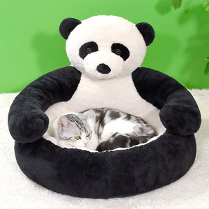Weiches Bären-Haustierbett mit Abnehmbarem, Waschbarem Hochwertigem Polycotton-Bezug, Warm, Komfortabel und Luxuriös für Katzen & Hunde - Product Image 6